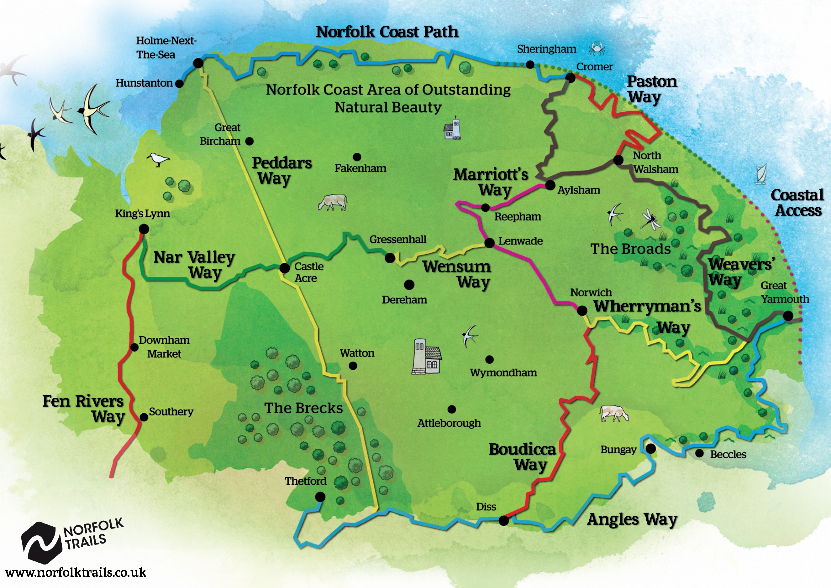 Explore Norfolk Trails. 